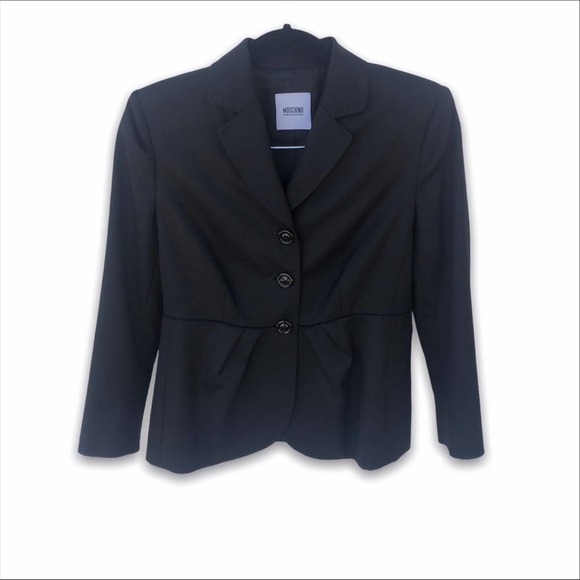 Moschino Jackets & Blazers - ⭐️ Moschino Cheapandchic black wool blend blazer